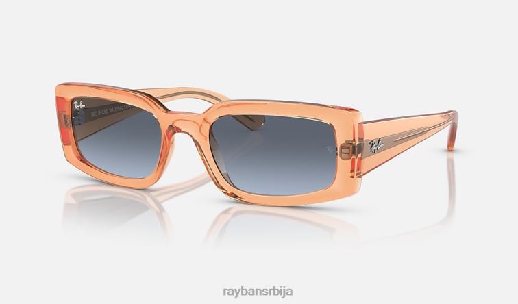 Ray-Ban килиане био-басед P0HP135 наочаре за сунце полирана провидна наранџаста/плава/сива мушкарци