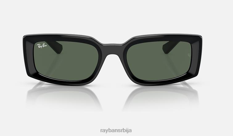 Ray-Ban килиане био-басед P0HP137 наочаре за сунце полирана црна/тамно зелена мушкарци
