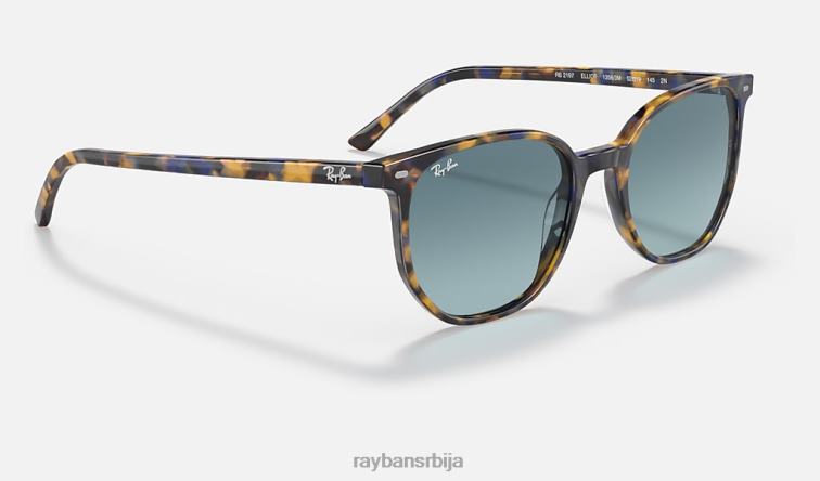 Ray-Ban еллиот P0HP1396 наочаре за сунце полирана жута/плава хавана/плава мушкарци