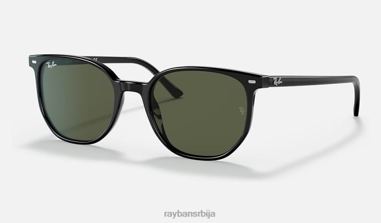Ray-Ban еллиот P0HP1397 наочаре за сунце полирана црно/зелена мушкарци