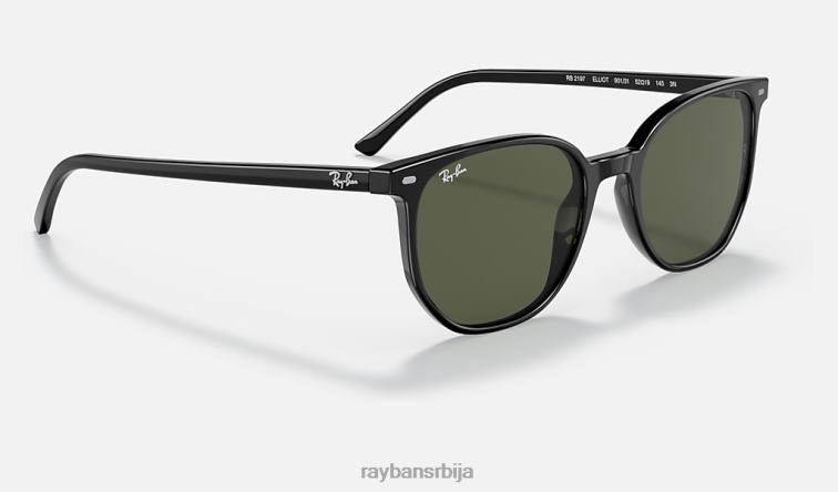 Ray-Ban еллиот P0HP1397 наочаре за сунце полирана црно/зелена мушкарци