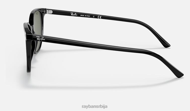Ray-Ban еллиот P0HP1397 наочаре за сунце полирана црно/зелена мушкарци