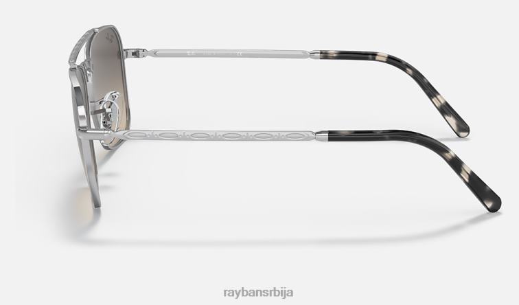 Ray-Ban нови караван P0HP139 наочаре за сунце полирано сребрно/сиво мушкарци