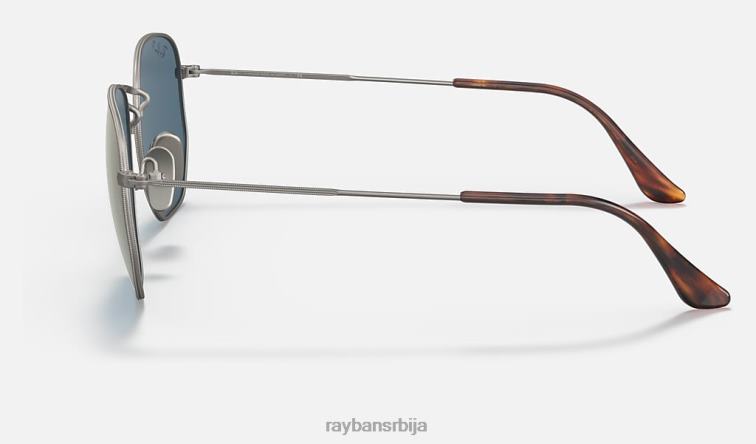 Ray-Ban хексагонални титанијум P0HP1408 наочаре за сунце углачан гунметал/плаво мушкарци