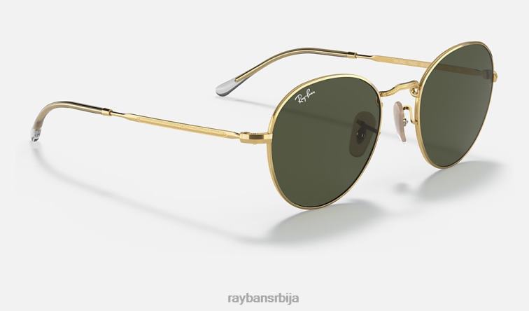 Ray-Ban Давид P0HP1425 наочаре за сунце полирано златно/зелено мушкарци