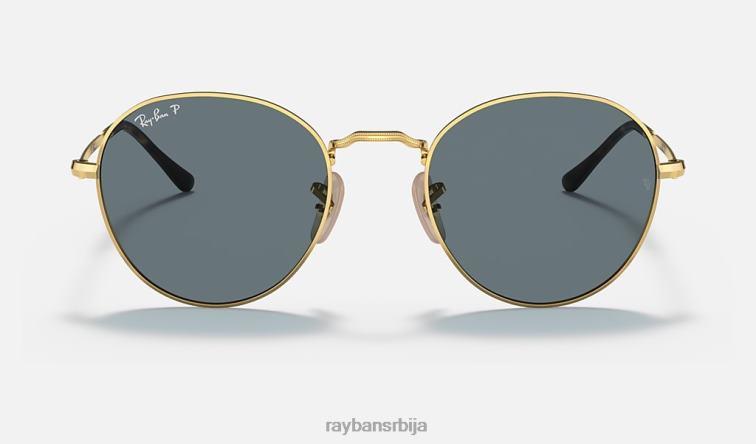 Ray-Ban Давид P0HP1426 наочаре за сунце полирано златно/плаво мушкарци