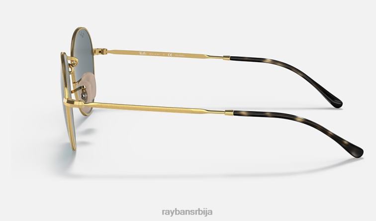 Ray-Ban Давид P0HP1426 наочаре за сунце полирано златно/плаво мушкарци