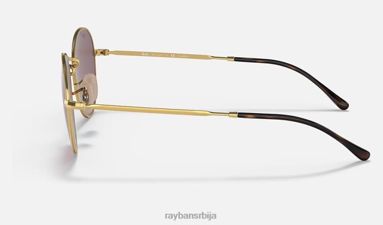 Ray-Ban Давид P0HP1427 наочаре за сунце полирано злато/љубичасто мушкарци