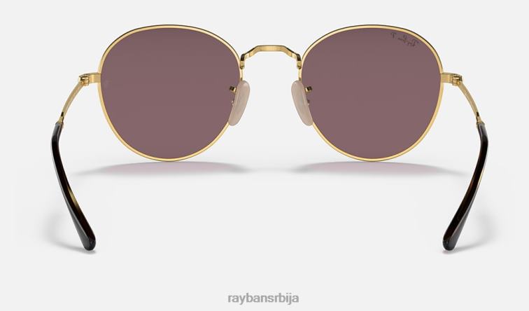 Ray-Ban Давид P0HP1427 наочаре за сунце полирано злато/љубичасто мушкарци