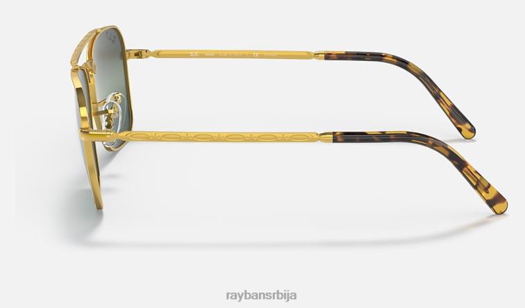 Ray-Ban нови караван P0HP143 наочаре за сунце полирано злато/сребро/плаво мушкарци