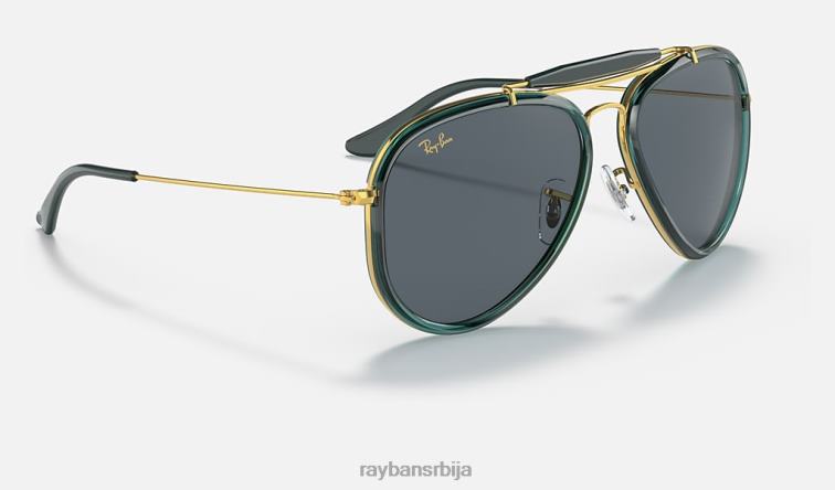 Ray-Ban оутдоорсман P0HP1456 наочаре за сунце полирано златно/плаво мушкарци
