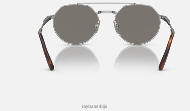 Ray-Ban јацк ии титанијум P0HP1464 наочаре за сунце полирано сребрно/сиво плаво мушкарци