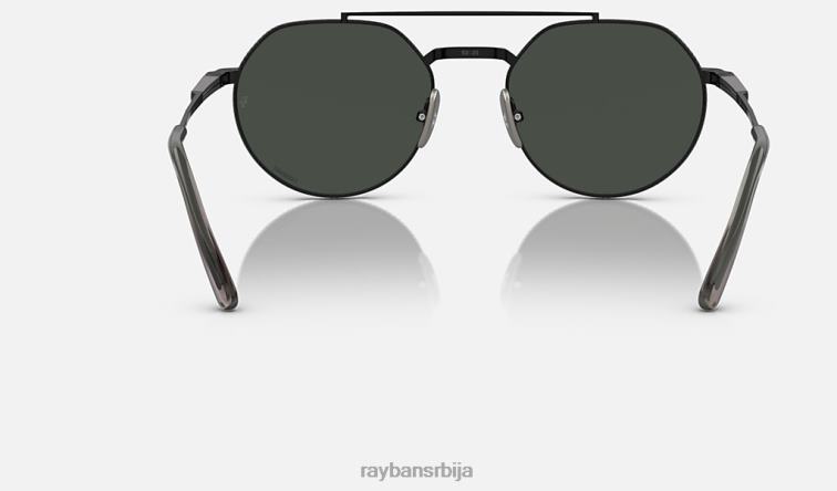 Ray-Ban јацк ии титанијум P0HP1466 наочаре за сунце полирана црна/тамно сива мушкарци