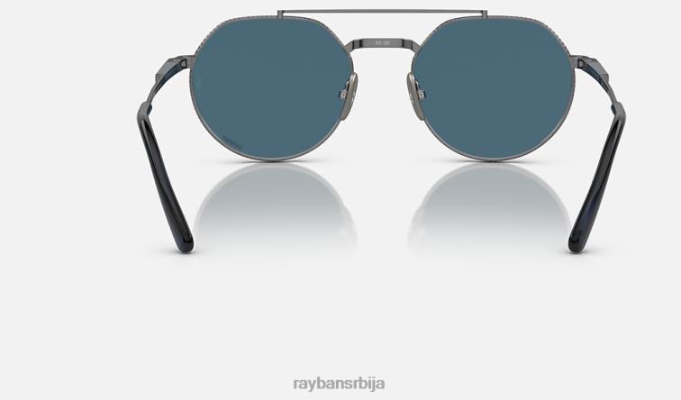 Ray-Ban јацк ии титанијум P0HP1467 наочаре за сунце углачан гунметал/плаво мушкарци
