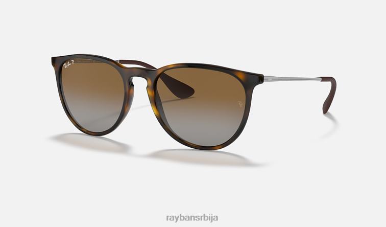 Ray-Ban ерика цлассиц P0HP147 наочаре за сунце полирано светло хавана/браон мушкарци