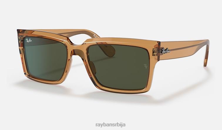 Ray-Ban инвернесс цоллецтион P0HP1476 наочаре за сунце полирани провидни светло браон/зелени мушкарци