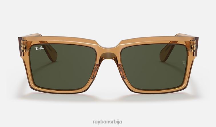 Ray-Ban инвернесс цоллецтион P0HP1476 наочаре за сунце полирани провидни светло браон/зелени мушкарци
