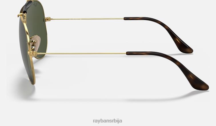 Ray-Ban схоотер хавана колекција P0HP1477 наочаре за сунце полирано златно/зелено мушкарци