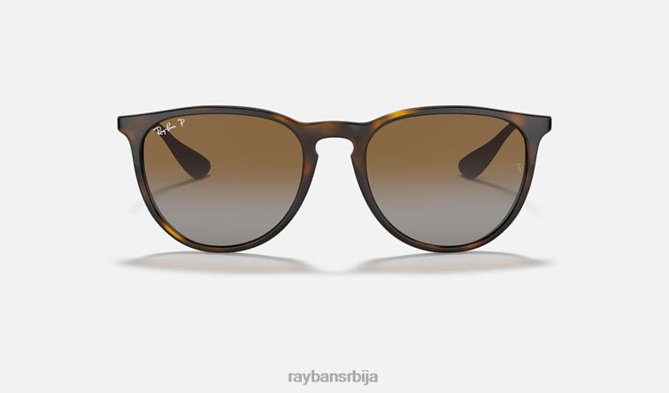 Ray-Ban ерика цлассиц P0HP147 наочаре за сунце полирано светло хавана/браон мушкарци