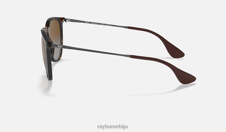 Ray-Ban ерика цлассиц P0HP147 наочаре за сунце полирано светло хавана/браон мушкарци