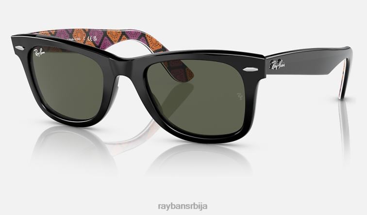 Ray-Ban оригинал ваифарер к диа де лос муертос P0HP1485 наочаре за сунце полирана црно/зелена мушкарци