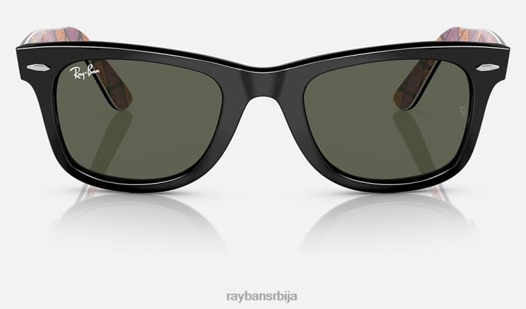 Ray-Ban оригинал ваифарер к диа де лос муертос P0HP1485 наочаре за сунце полирана црно/зелена мушкарци