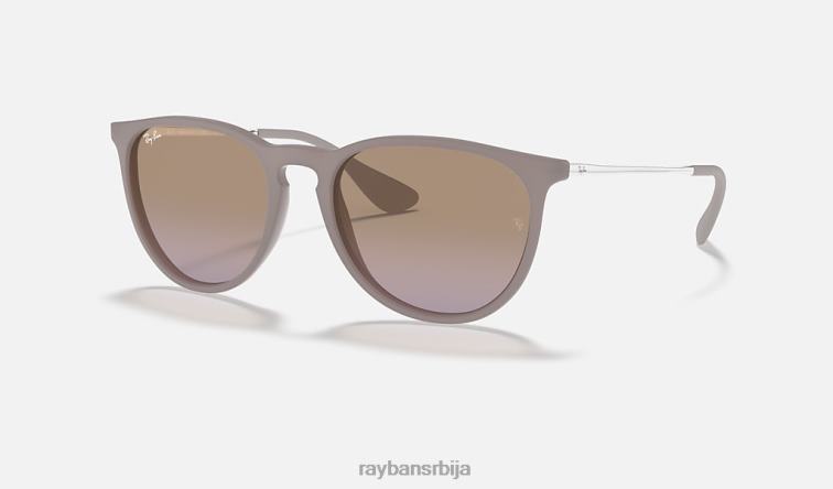 Ray-Ban ерика цлассиц P0HP150 наочаре за сунце мат тамни песак / браон / љубичаста мушкарци