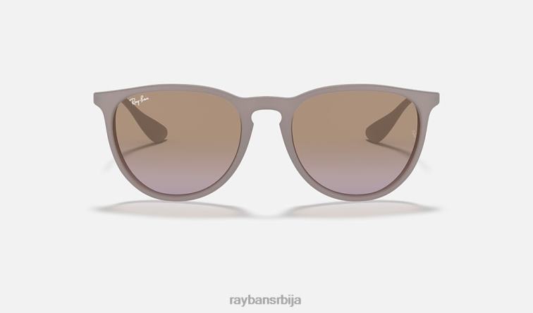 Ray-Ban ерика цлассиц P0HP150 наочаре за сунце мат тамни песак / браон / љубичаста мушкарци
