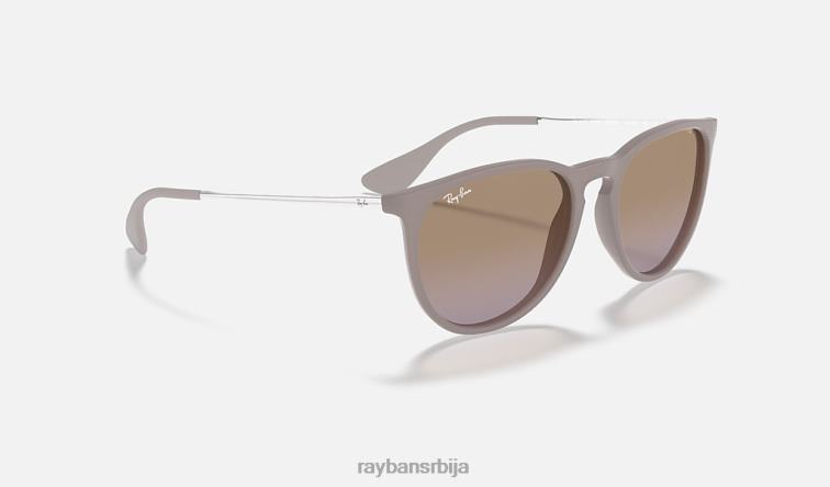 Ray-Ban ерика цлассиц P0HP150 наочаре за сунце мат тамни песак / браон / љубичаста мушкарци