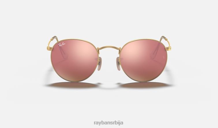 Ray-Ban округли блиц сочива P0HP1525 наочаре за сунце мат злато/бакар мушкарци