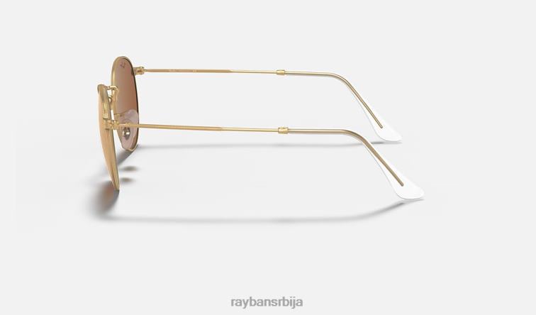 Ray-Ban округли блиц сочива P0HP1525 наочаре за сунце мат злато/бакар мушкарци