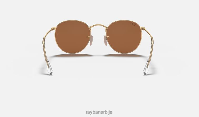 Ray-Ban округли блиц сочива P0HP1525 наочаре за сунце мат злато/бакар мушкарци