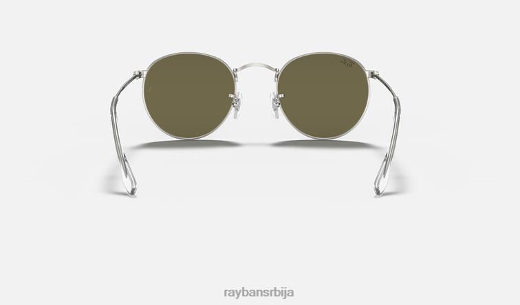Ray-Ban округли блиц сочива P0HP1526 наочаре за сунце мат сребро/сребро мушкарци