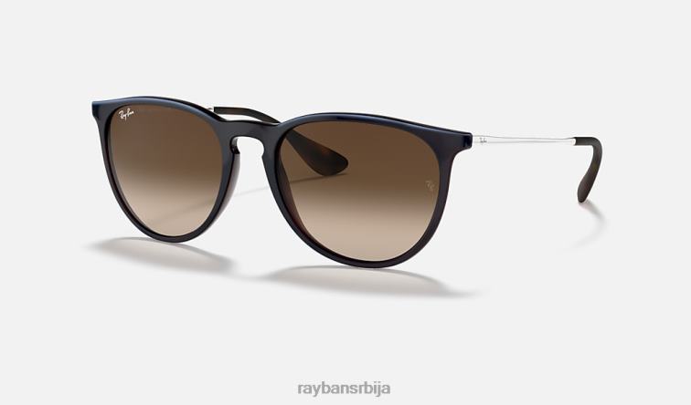 Ray-Ban ерика цлассиц P0HP153 наочаре за сунце полирано плаво/браон мушкарци