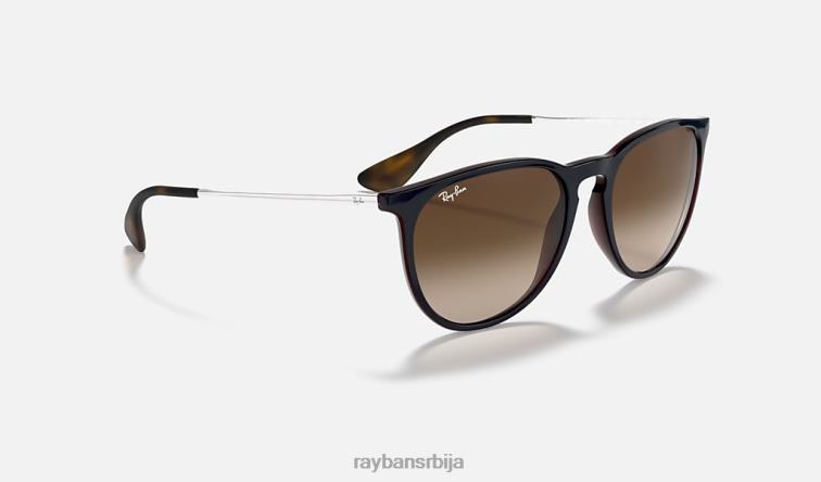 Ray-Ban ерика цлассиц P0HP153 наочаре за сунце полирано плаво/браон мушкарци