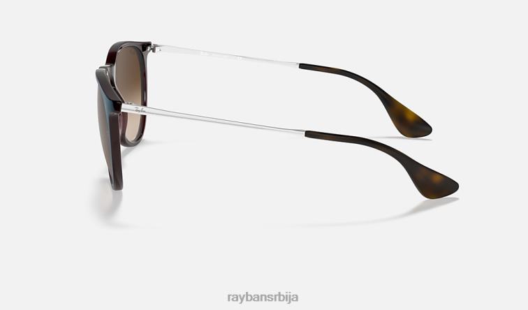 Ray-Ban ерика цлассиц P0HP153 наочаре за сунце полирано плаво/браон мушкарци