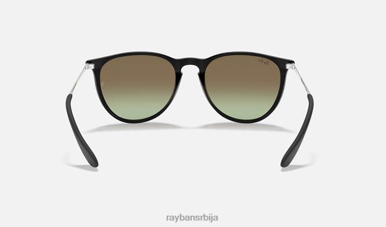 Ray-Ban ерика цлассиц P0HP154 наочаре за сунце полирана црна/зелена/браон мушкарци