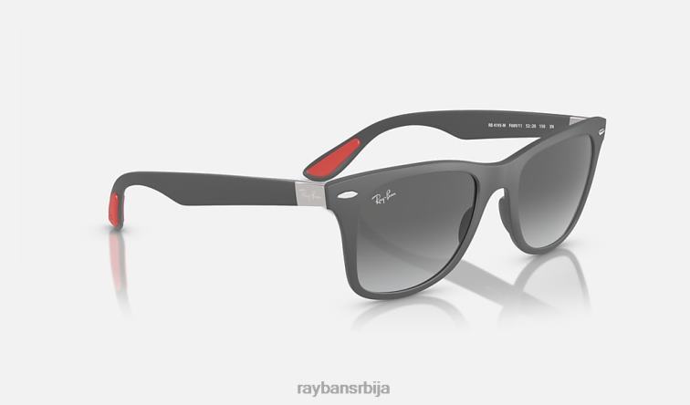 Ray-Ban сцудериа феррари монацо лтд | по мери Чарлса Леклерка P0HP1553 наочаре за сунце мат сива/сива мушкарци