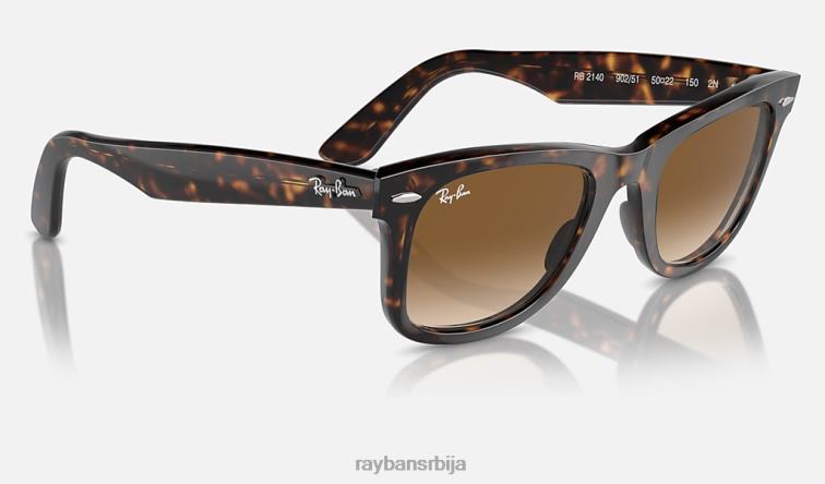 Ray-Ban оригинални ваифарер класик P0HP15 наочаре за сунце полирана корњача/светло браон мушкарци