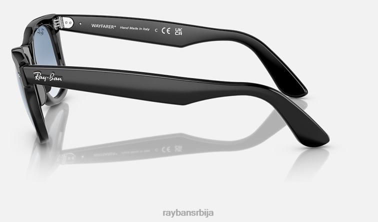 Ray-Ban оригинални ваифарер класик P0HP16 наочаре за сунце полирана црно/плава мушкарци