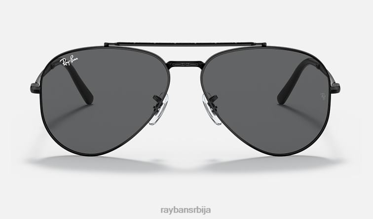 Ray-Ban нови авијатичар P0HP170 наочаре за сунце полирана црно/сива мушкарци