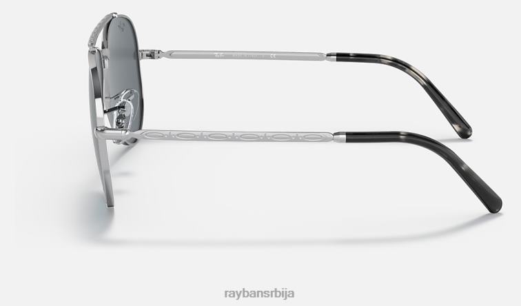 Ray-Ban нови авијатичар P0HP171 наочаре за сунце полирано сребрно/плаво мушкарци