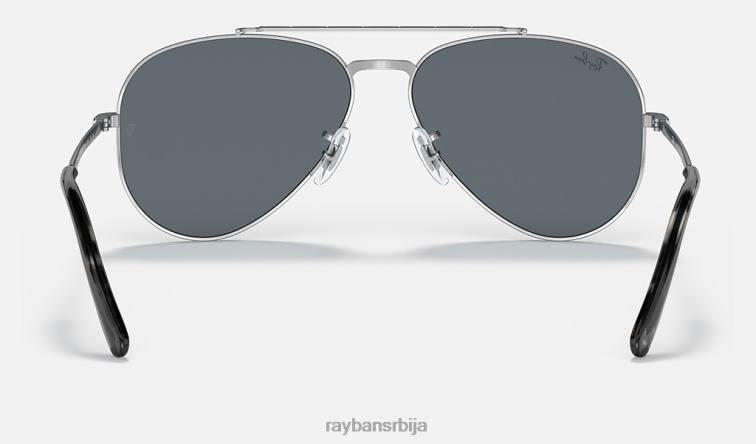 Ray-Ban нови авијатичар P0HP171 наочаре за сунце полирано сребрно/плаво мушкарци
