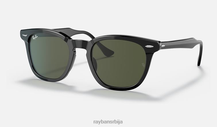 Ray-Ban соколово око P0HP176 наочаре за сунце полирана црно/зелена мушкарци