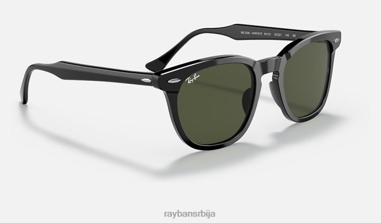Ray-Ban соколово око P0HP176 наочаре за сунце полирана црно/зелена мушкарци