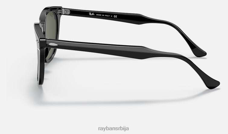 Ray-Ban соколово око P0HP176 наочаре за сунце полирана црно/зелена мушкарци