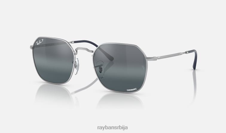 Ray-Ban јим P0HP179 наочаре за сунце полирано сребро/сребро/плаво мушкарци