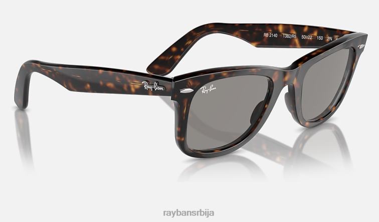 Ray-Ban оригинални ваифарер класик P0HP17 наочаре за сунце углачана хавана/сива мушкарци