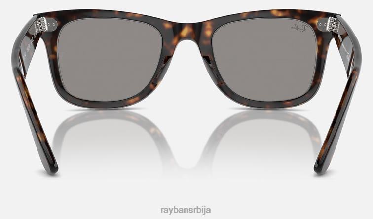 Ray-Ban оригинални ваифарер класик P0HP17 наочаре за сунце углачана хавана/сива мушкарци