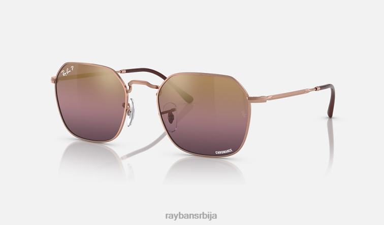 Ray-Ban јим P0HP180 наочаре за сунце полирано ружичасто злато/злато/црвено мушкарци